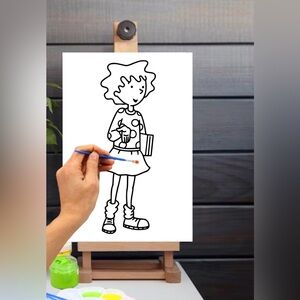 Paint Your Own Patty Mayonnaise Canvas, Sip and Paint Canvas, Nostalgic Cartoon